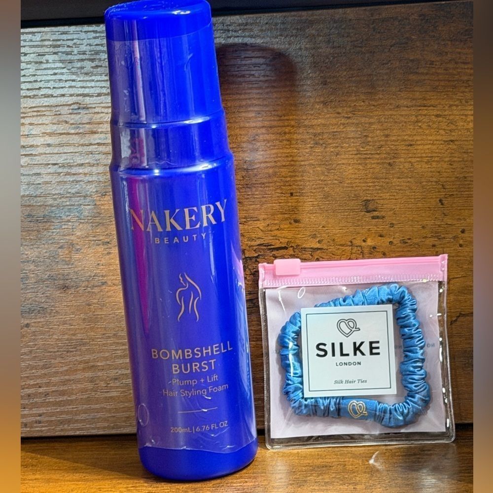 Nakery Beauty Bombshell Burst Hair Foam + Silke London Silk Scrunchie Bundle - Picture 2 of 10